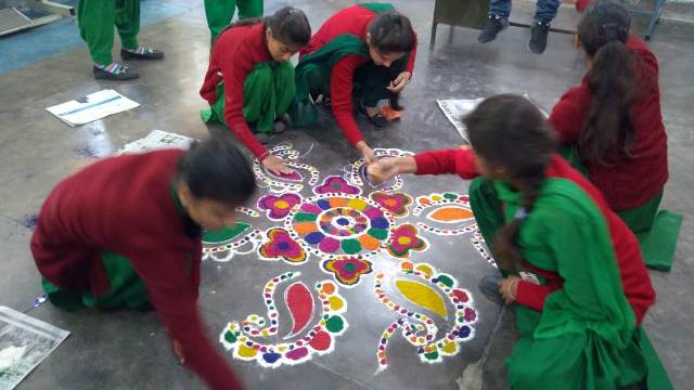 Rangoli Competition on Diwali festival 2018