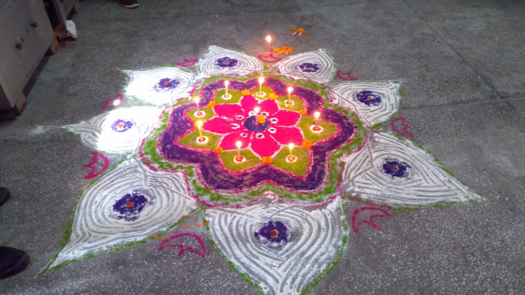 Rangoli Competition on Diwali festival 2018